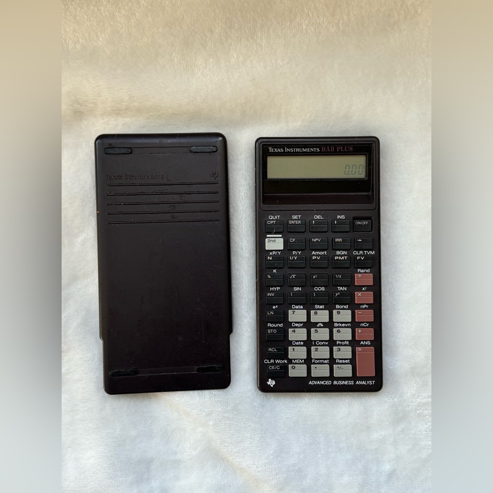 Vintage Texas Instruments BA-II Plus Financial Calculator TI-BAII - Picture 2 of 6